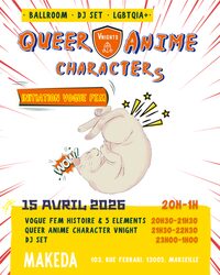 VNight #2 : Queer Anime Characters /•᷅‎‎•᷄\੭ à Marseille 5e