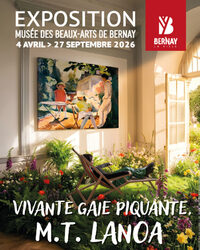 Exposition : vivante, gaie, piquante M. T. Lanoa à Bernay