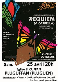 Concert Requiem de Mozart et Sussmayer - chants Gospel et Africains à Pluguffan