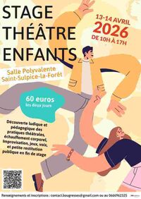 Stage de théâtre enfants avec Les Bougresses à Saint-Sulpice-la-Forêt
