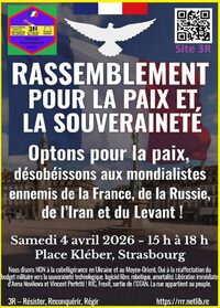 Rassemblement pour la Paix et la Souveraineté à Strasbourg