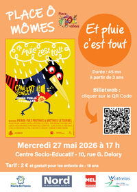 Spectacle "Et pluie c'est tout" à Wattrelos
