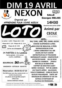 Méga Loto de l’APVM à Nexon