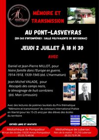 Rencontre : Mémoire et transmission à Beyssenac