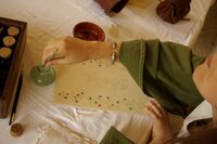 Ateliers interactifs : calligraphie et héraldique à Gavaudun