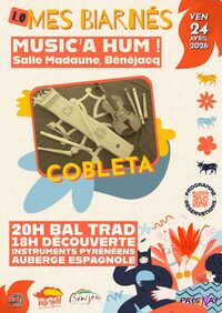 MUSIC'A HUM! BAL TRAD + DÉCOUVERTE INSTRU PYRÉNÉENS + BAL TRAD AVEC COBLETA + ME à Bénéjacq