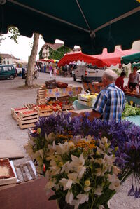 Marché traditionnel à Amou