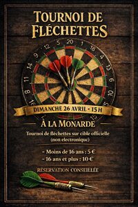Tournoi de fléchettes à La Monarde à Treignac