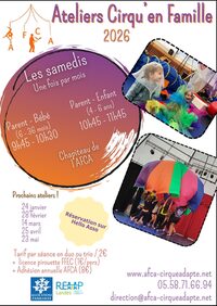 Atelier cirqu'en Familles - Parent/enfant à Aire-sur-l'Adour