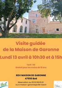 Visite guidée de la Maison de Garonne à Boé
