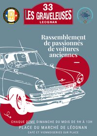 Rassemblement des passionnés du patrimoine automobile à Léognan