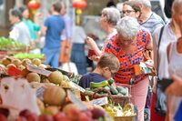 Marché traditionnel à Hagetmau