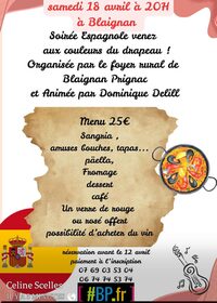 Soirée espagnole à Blaignan-Prignac