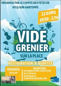 Vide grenier à Vicq-sur-Gartempe