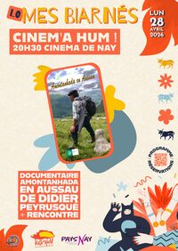 CINEM'A HUM! Doc AMONTANHADA EN AUSSAU + Rencontre DIDIER PEYRUSQUÉ à Nay