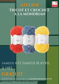 Atelier Tricot à la Mondrian à Civray