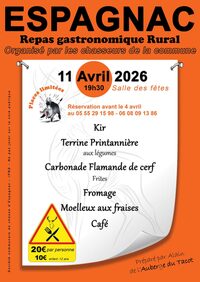 Repas gastronomique rural à Espagnac