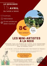 Atelier « Les Mini-Artistes à la Noix » à Neuvic