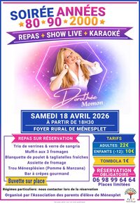 Soirée années 80/90/2000 à Ménesplet