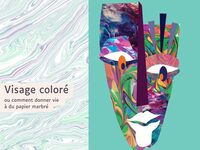 Visage coloré au Moulin du Got à Saint-Léonard-de-Noblat