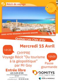 Récit de voyage : Chypre à Orthez