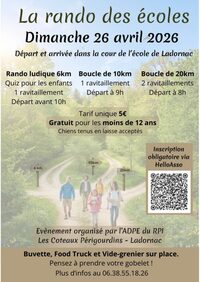 LA RANDO DES ECOLES à La Dornac