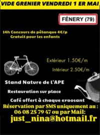 Vide grenier Fénéry à Fénery
