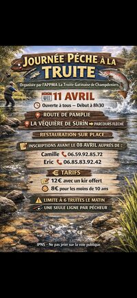 Journée pêche à la truite à Surin