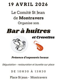 Bar à huîtres et exposants locaux à Montravers