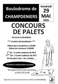 Concours de palets à Champdeniers-Saint-Denis