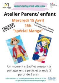 Atelier parent /enfants :  Loisirs créatifs spécial manga. à Meilhan