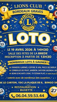 LOTO DU LIONS CLUB à La Brède