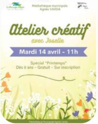 Atelier créatif spécial printemps à Le Passage