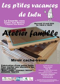 Les p'tites vacances de Lulu · Atelier famille à La Couarde
