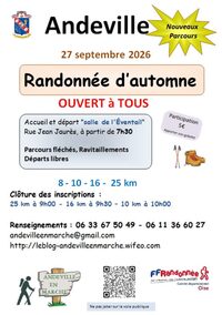 Randonnée d'automne à Andeville