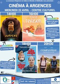Cinéma : "Jumper", "La Grande Rêvasion", "Alter Ego" et "Compostelle" - Argences à Argences en Aubrac