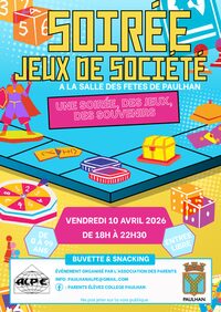 SOIRÉE JEUX DE SOCIÉTÉ à Paulhan