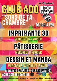 SORS DE TA CHAMBRE - CLUB ADO MANGA à Villefort