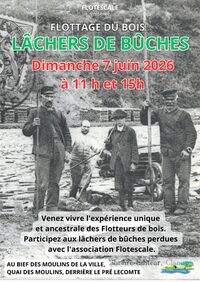 Flottage à bûches perdues à Clamecy