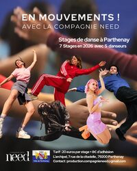 Stage de danse contemporaine : "En mouvements" à Parthenay