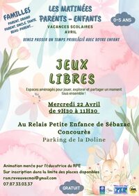 Jeux Libres – Matinée Parents & Enfants à Sébazac-Concourès