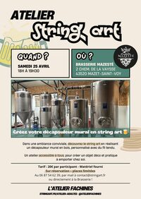 Atelier String Art à Mazet-Saint-Voy