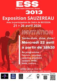 Exposition de peinture de Sauzereau "E.S.S 3013" à Marseille 2e