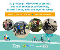 Découverte et essais de vélos adaptés pour tous à Saint-Aubin-du-Désert