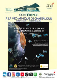 Conférence - La Surveillance de l'Espace et la Caractérisation des Satellites à Châteaudun