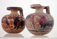 Céramiques antiques et répliques réalisées par Jean Montagu à Saint-Uze