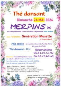 Thé dansant Génération Musette à Merpins