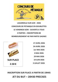 Concours de pétanque à Lagardelle-sur-Lèze