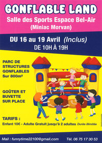 Gonflable Land à Miniac-Morvan