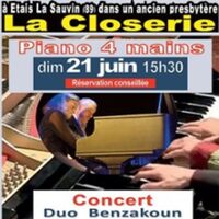 Piano 4 mains Duo Benzakoun à Étais-la-Sauvin